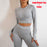 Elite Seamless Yoga Pants Sports Gym Fitness Leggings plus Long Sleeve Tops Outfits Butt Lifting Slim Workout Sportswear Clothing