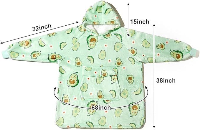 Krifey Wearable Blanket Hoodie, Oversized Sherpa Hooded As Birthday Gifts For Mom Women Girlfriend Men, Cozy Sweatshirt With Giant Pocket