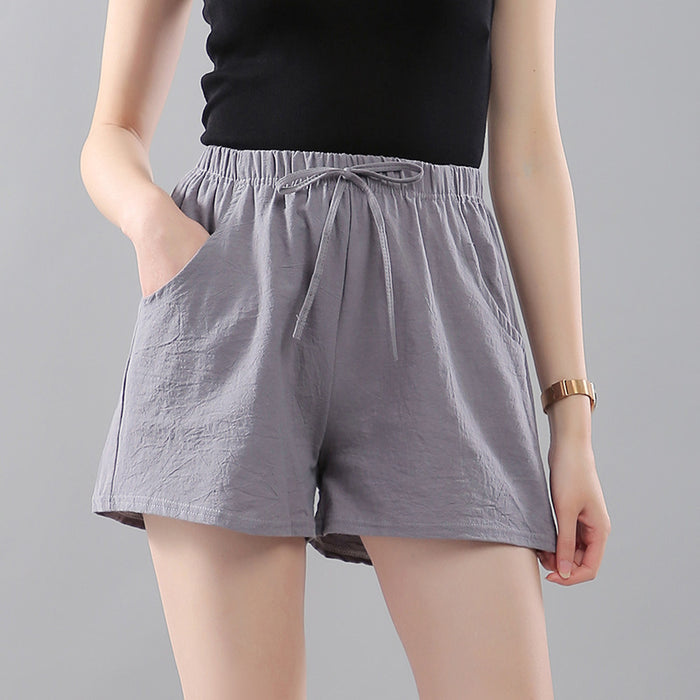 Elite Cotton Solid Color Shorts Women'