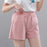 Elite Cotton Solid Color Shorts Women'