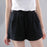 Elite Cotton Solid Color Shorts Women'