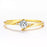 European And American Gold-plated Engagement Ring Women