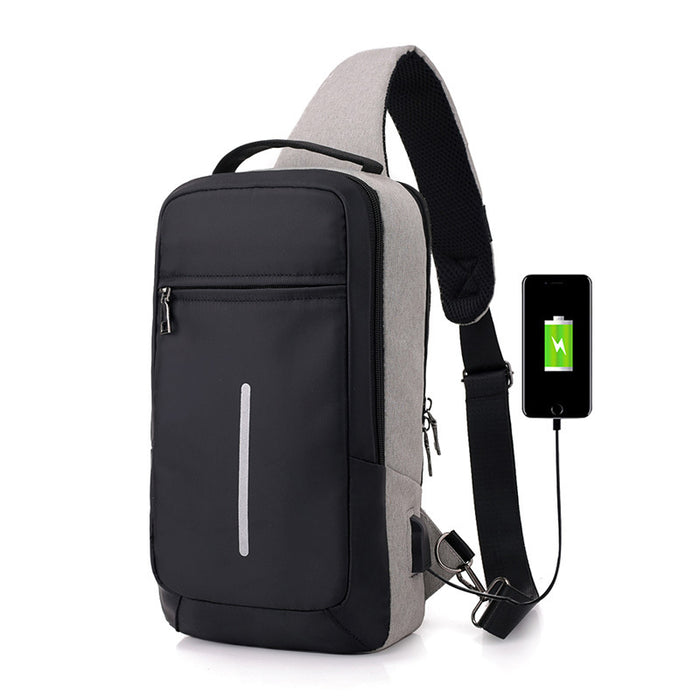 Elite Anti-theft USB charging chest bag