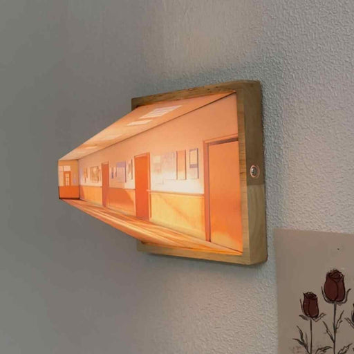 3D Illusion Gallery Bedside Picture Style Creative Modern Simulate Sunshine Drawing Night Light Gift