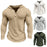 Elite Men's Pullover Casual Long Sleeve T-shirt Waffler Slim Tops Sweat-shirt Solid Color Comfortable Mens Outdoor Streetwear S-3XL