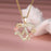 Fashion Hollowed-out Love Heart Flowers Letter Necklace