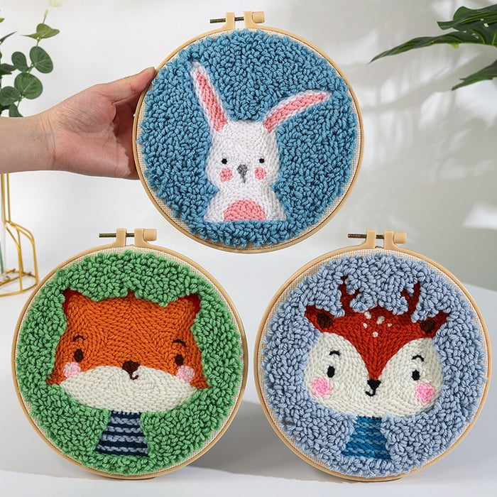 Handmade Embroidery Material Package Needle Children Beginners Stamp String Art Decoration