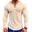 Elite Men's Pullover Casual Long Sleeve T-shirt Waffler Slim Tops Sweat-shirt Solid Color Comfortable Mens Outdoor Streetwear S-3XL