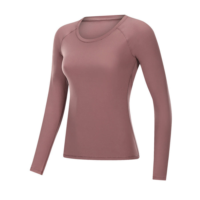 Slim Fit Thin Yoga Wear Nude Feel Skin-friendly Outerwear Fashion Sports Fitness Top Women