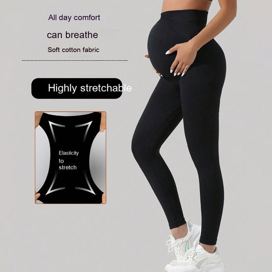 Elite+ Pregnant Women Seamless Belly Support Outer Wear Yoga Pants
