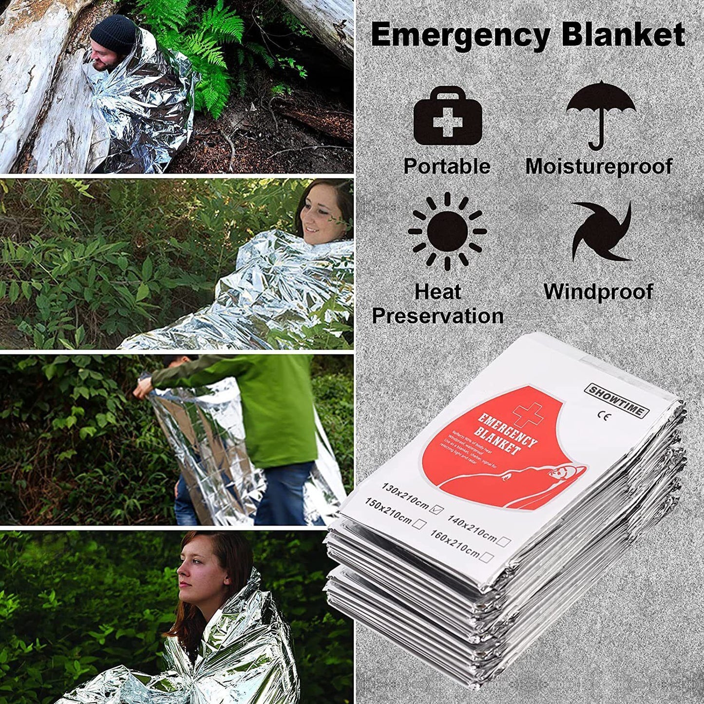 Elite 14in1 Outdoor Emergency Survival Gear Kit Camping Hiking Survival Gear Tools Kit Survival Gear