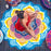 Polygon Printing Tassel Round Bath Towel Yoga Mat