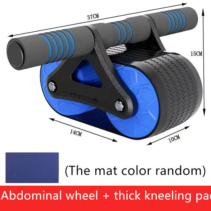 Elite Double Wheel Abdominal Exerciser Women Men Automatic Rebound Ab Wheel Roller Waist Trainer Gym Sports Home Exercise Devices