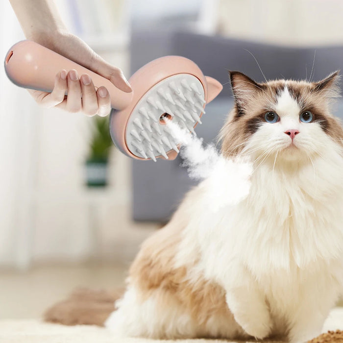 Rechargeable Self-Cleaning Pet Grooming Brush