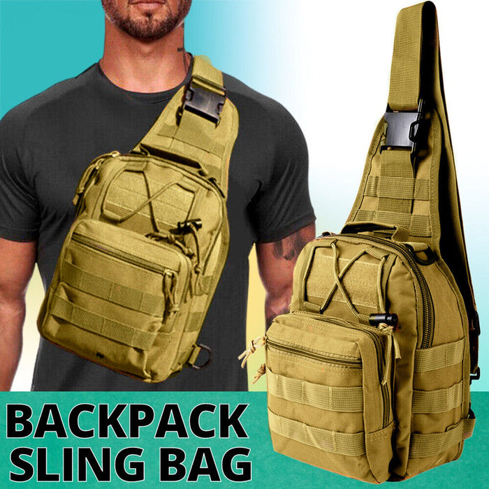 Elite Tactical Chest Bag Backpack Military Sling Shoulder Pack Cross Body Pouch