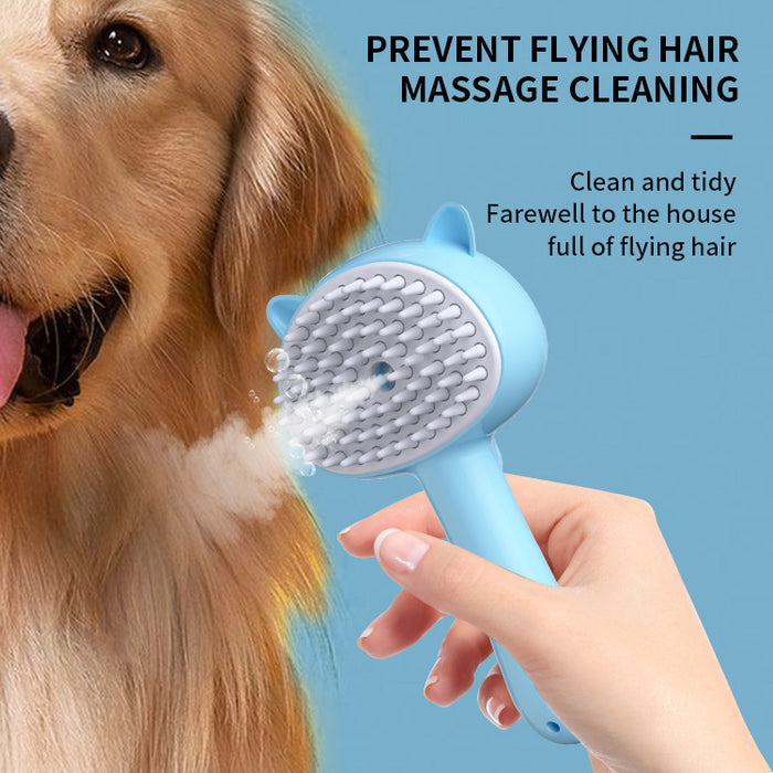 Rechargeable Self-Cleaning Pet Grooming Brush