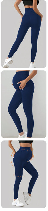 Elite+ Pregnant Women Seamless Belly Support Outer Wear Yoga Pants