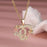 Fashion Hollowed-out Love Heart Flowers Letter Necklace