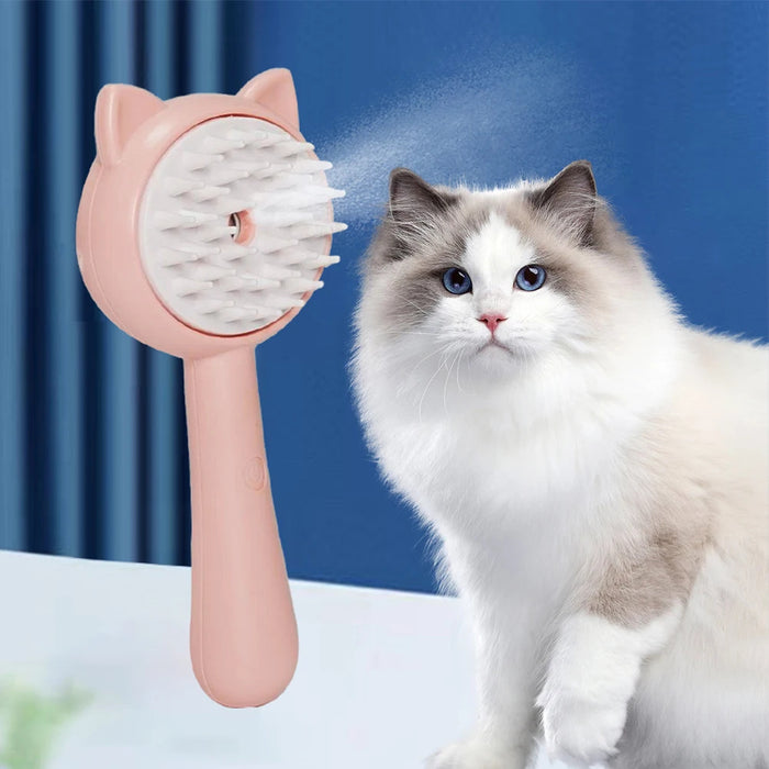 Rechargeable Self-Cleaning Pet Grooming Brush