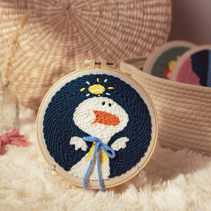 Handmade Embroidery Material Package Needle Children Beginners Stamp String Art Decoration