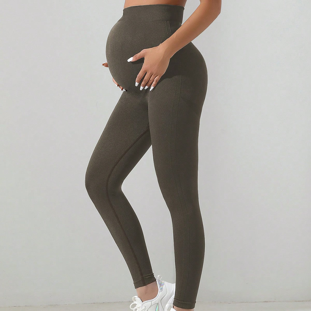 Elite+ Pregnant Women Seamless Belly Support Outer Wear Yoga Pants