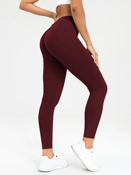 Yoga Pants High Waist Lift High Elastic Tight Fitness Trousers