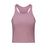 Round Neck Threaded Yoga Vest With Chest Pad